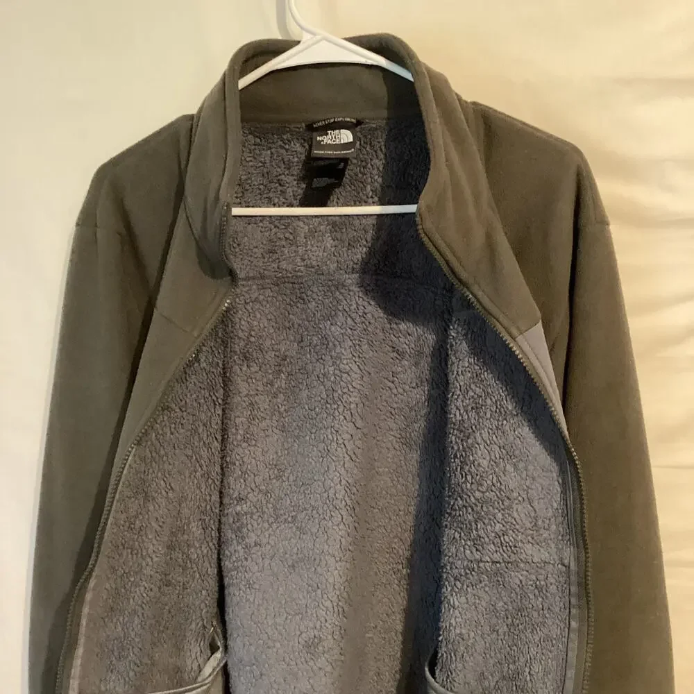 1841Vintage The North Face Men Chimborazo Jacket Sherpa Fleece Olive Green Large